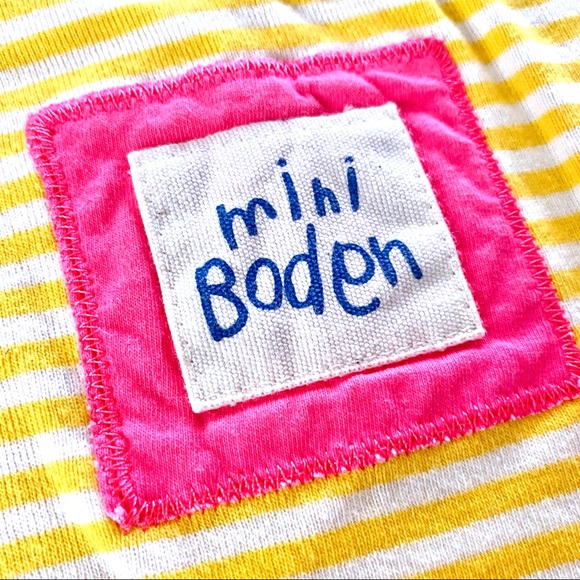 Mini Boden Striped Drawstring Bags - Picture 4 of 7